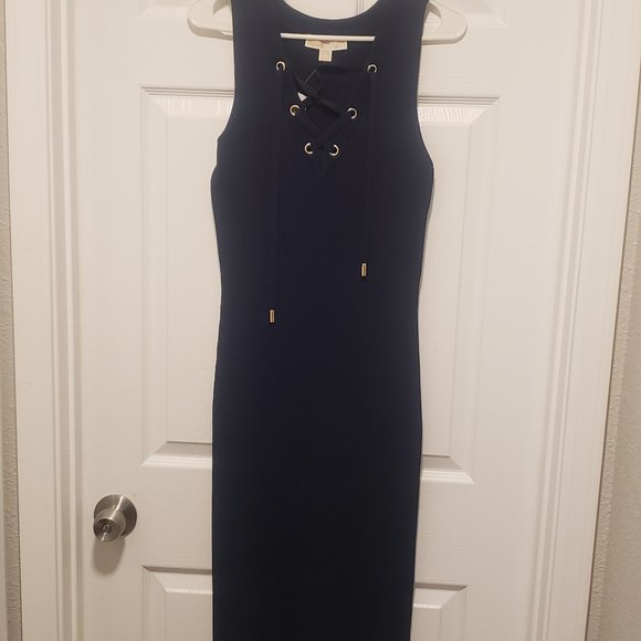 Navy Blue MK Dress - Picture 5 of 5